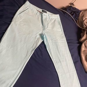 TAYLRD Stretch Chinos, 29x30 Turquoise